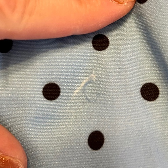 Women’s Blue and Black Polka-Dot Dress, NEVER WORN, Size Medium - Picture 9 of 9